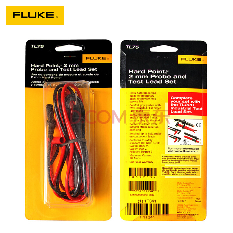 福禄克(FLUKE)317钳形表317 319真有效钳形表 仪器仪表 立减40元 TL75+礼品