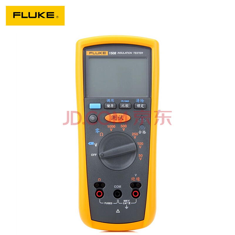 福禄克FLUKE1508一键式手持绝缘测试仪1508 电子摇表 兆欧表 仪器仪表 F1508+赠品