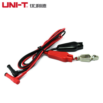 UNI-T优利德 UT-L19鳄鱼夹测试线 汽车专用测试鳄鱼夹 线长1200mm