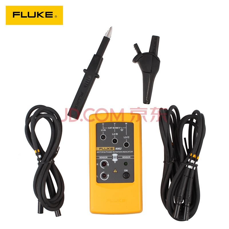 FLUKE福禄克F9062相序表 F9062马达测试仪 非接触式马达相序仪