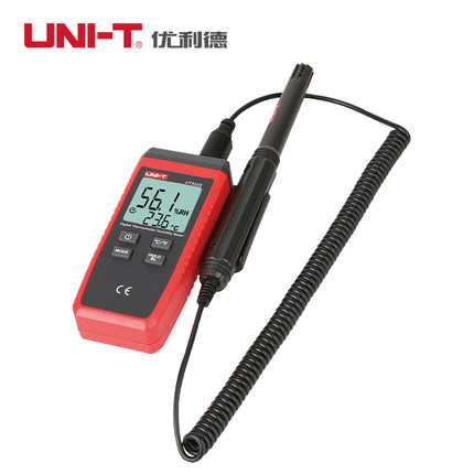 优利德UT333S 分体式便携数字温湿度计工业级湿度计温度计