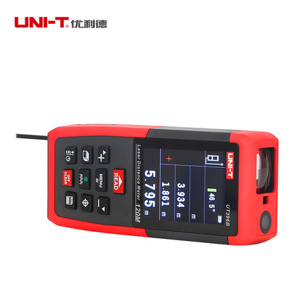 优利德UT396A/B激光测距仪高精度红外线测量仪80/120米彩屏摄像头