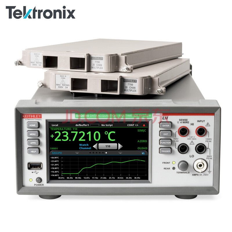 Tektronix泰克DAQ6510六位半高精度数据采集器触摸屏 DAQ6510