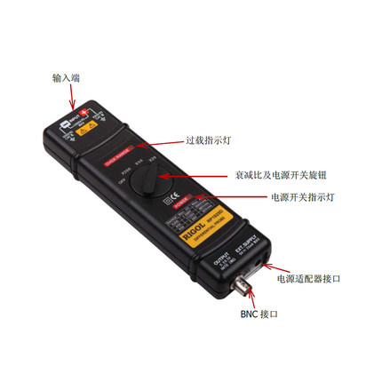 RIGOL普源示波器高压差分探头RP1100D/RP1025D/RP1050D示波器探棒