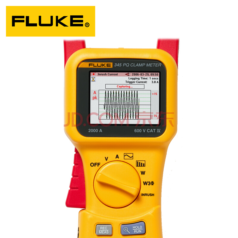 FLUKE福禄克F345电能质量钳形表 电能分析仪 电能记录仪 谐波频谱