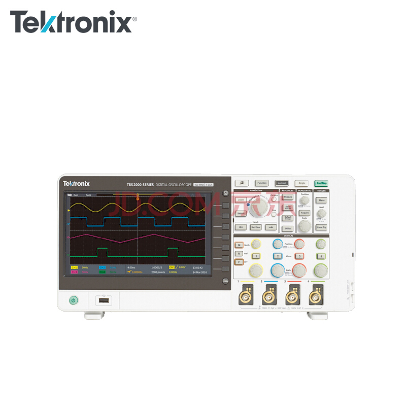 Tektronix泰克TBS2000系列TBS2072数字示波器4通道 100MHz TPP0101探头