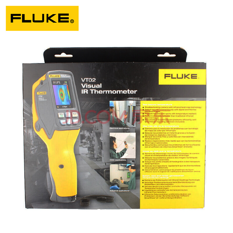 FLUKE福禄克VT02 VT04可视红外测温仪 激光热成像仪 福禄克VT04