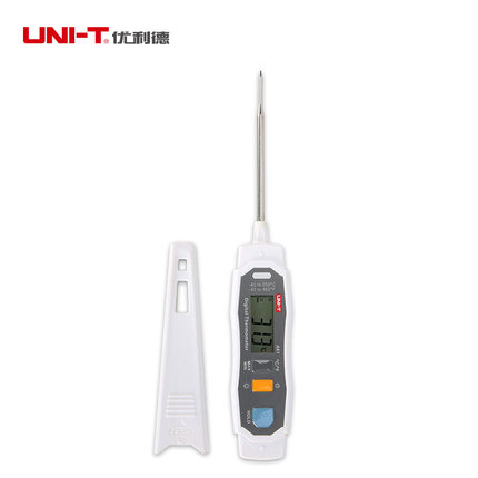 优利德A61高精度数显探针式双色LED提醒水温油温食品电子温度计