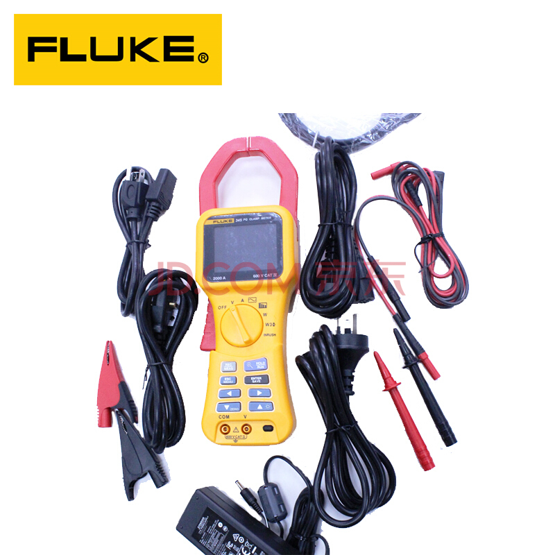 FLUKE福禄克F345电能质量钳形表 电能分析仪 电能记录仪 谐波频谱