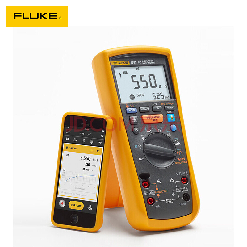 Fluke福禄克F1587FC绝缘电阻测试仪 万用表 仪器仪表 TL75测试线