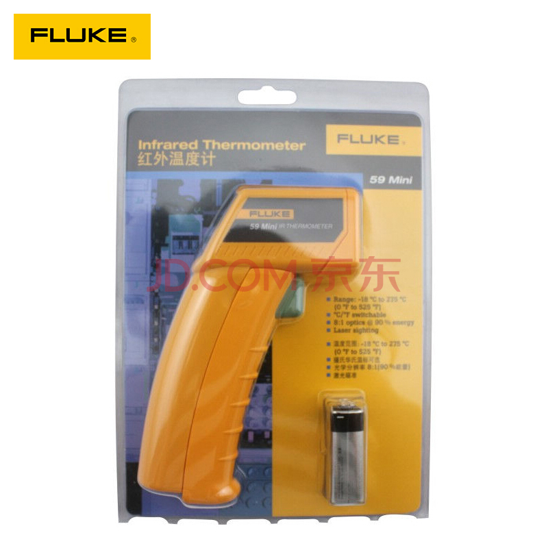 FLUKE福禄克F59手持式红外测温仪F59E 点温枪 仪器仪表 F59