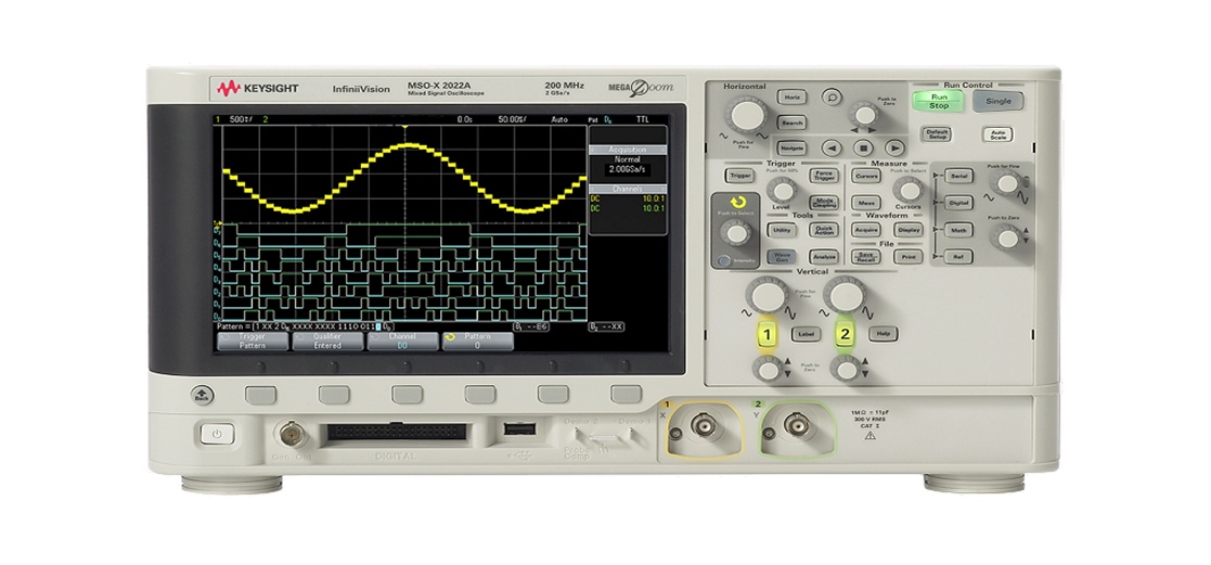 DSOX2012A 示波器：100 MHz，2 個類比通道