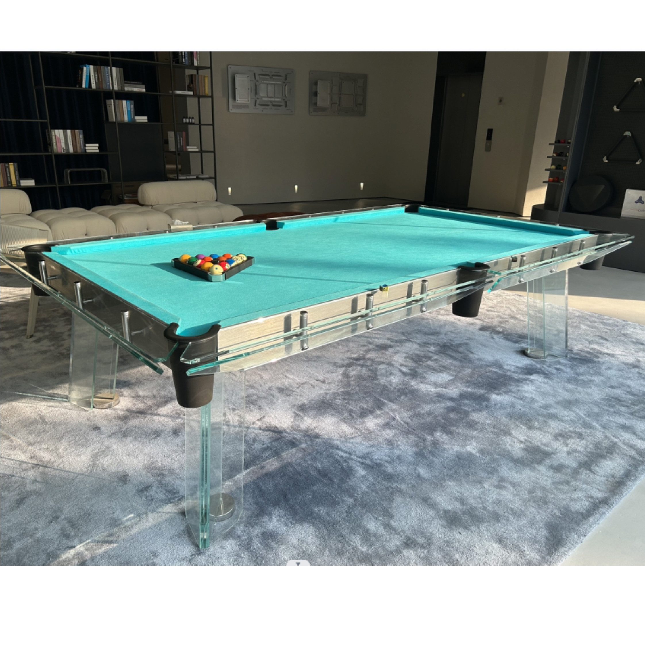 Fancy glass billiard table 999