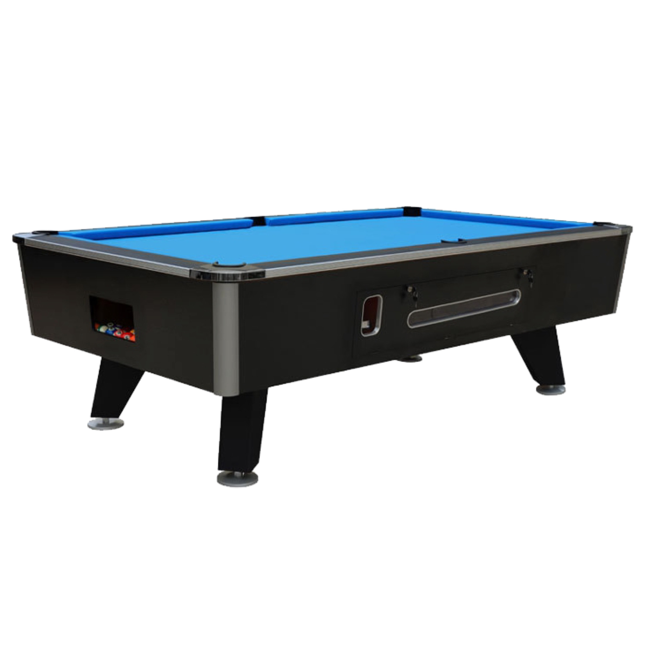 Coin-operated billiard table
