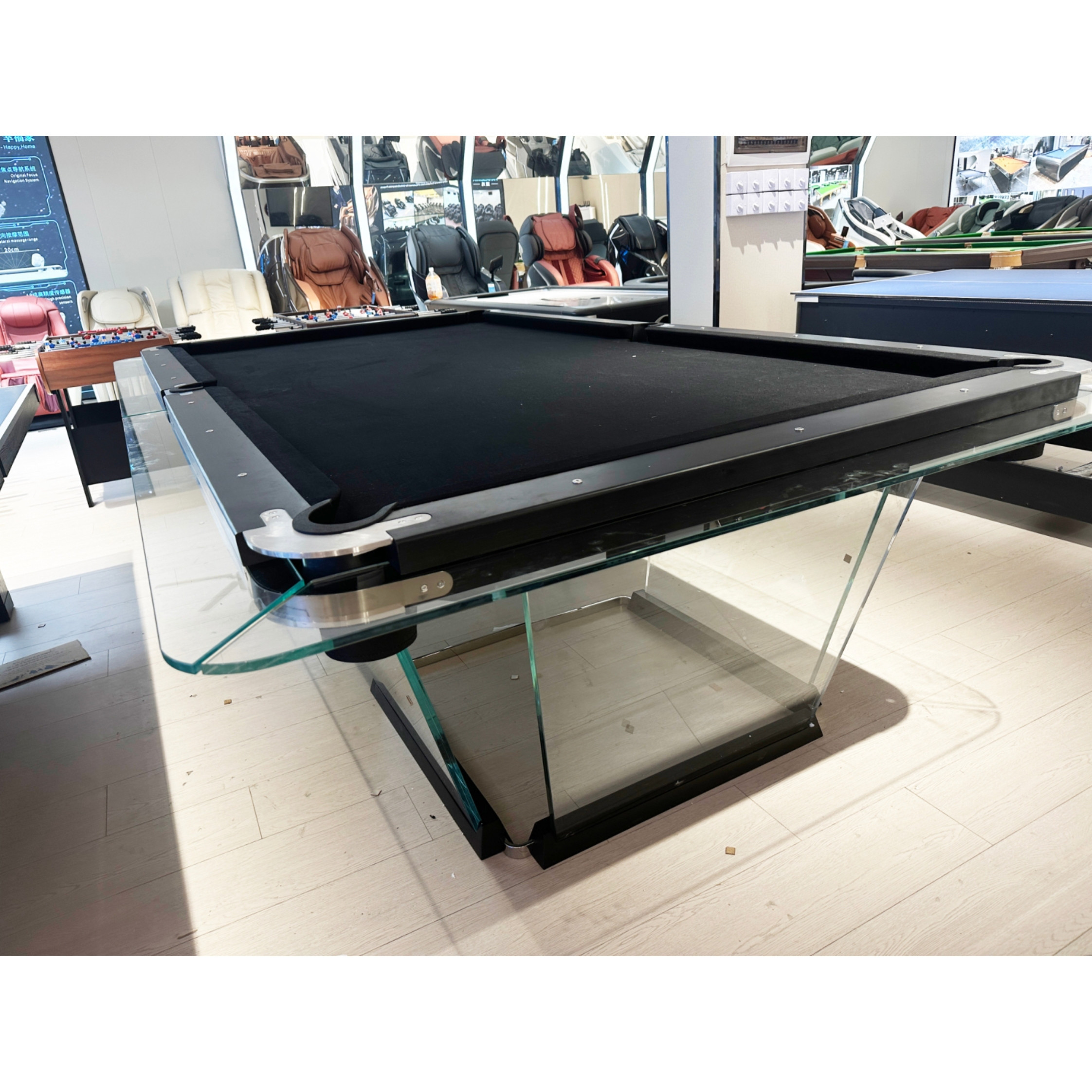 Fancy crystal glass billiard table, priced at 998.