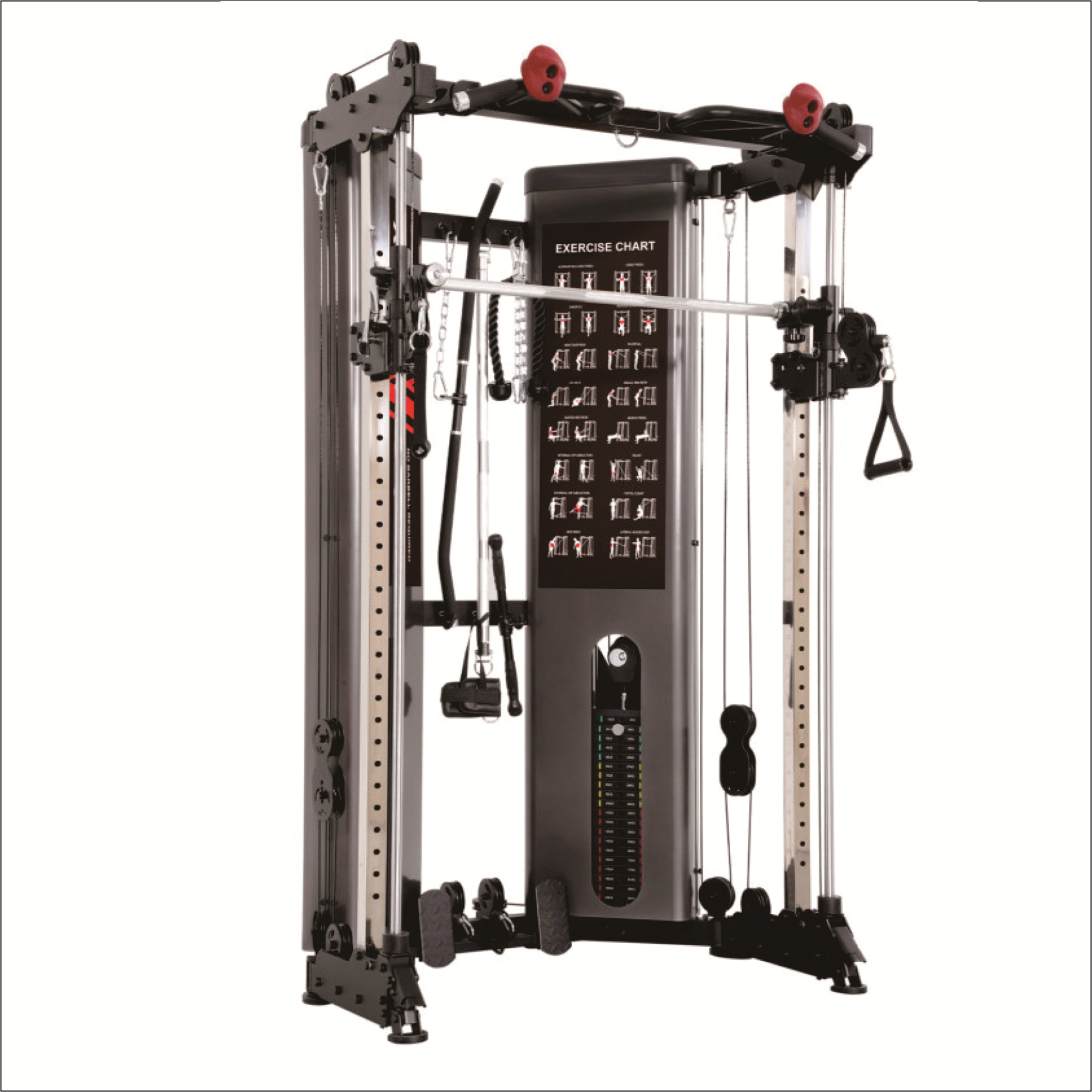 Multi-functional folding Smith trainer