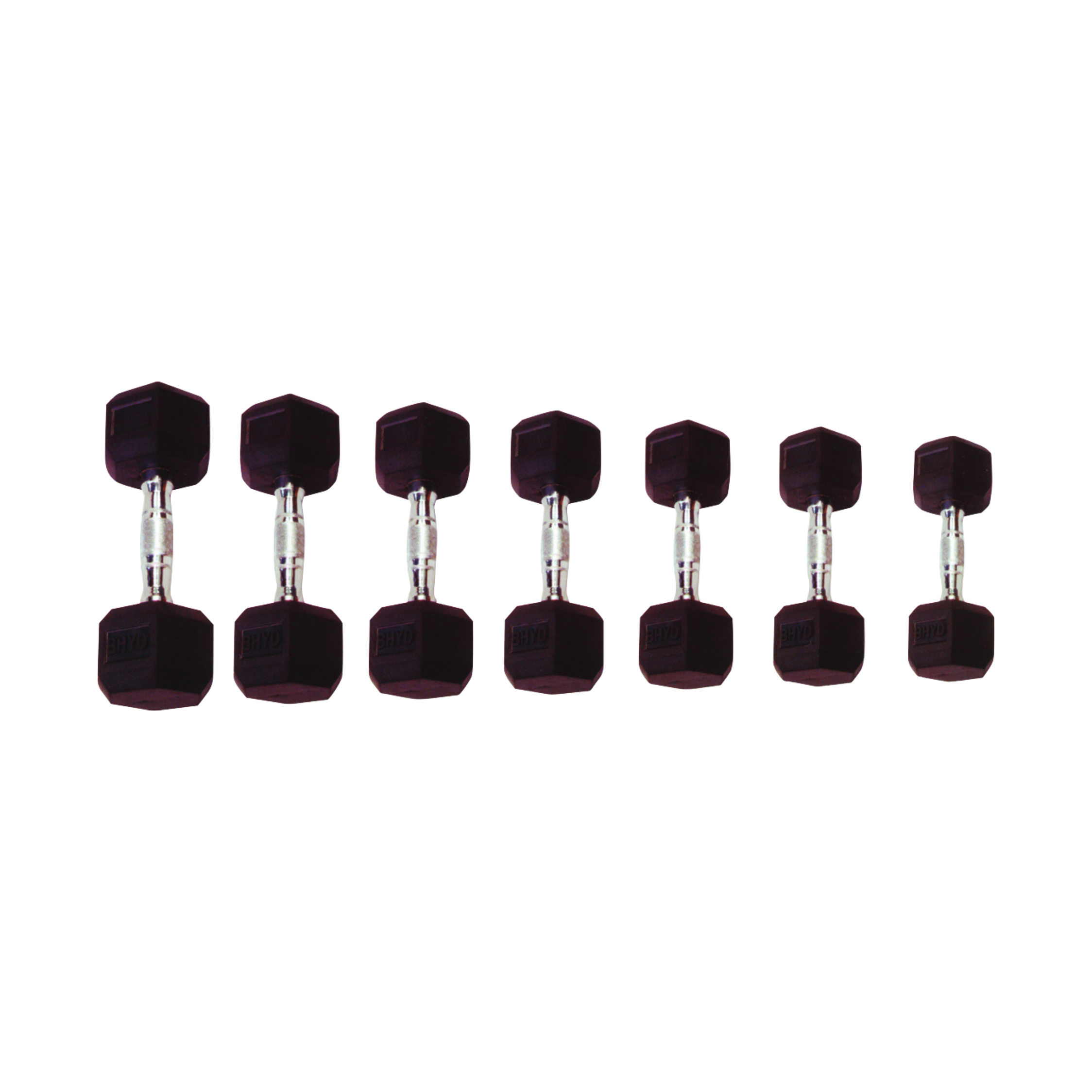 Fixed rubber dumbbell 8013