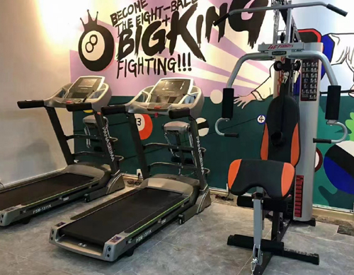 Fitness facilities in a chain hotel