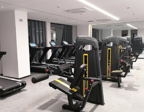 A staff - exclusive gymnasium of a certain group