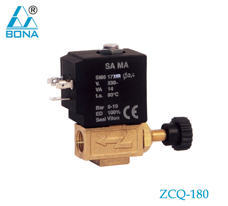 2/2 way brass solenoid valve ZCQ-180