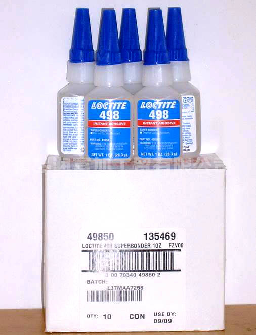 乐泰498胶水 耐高温粘合剂 强力胶 粘金属塑料橡胶 496胶水