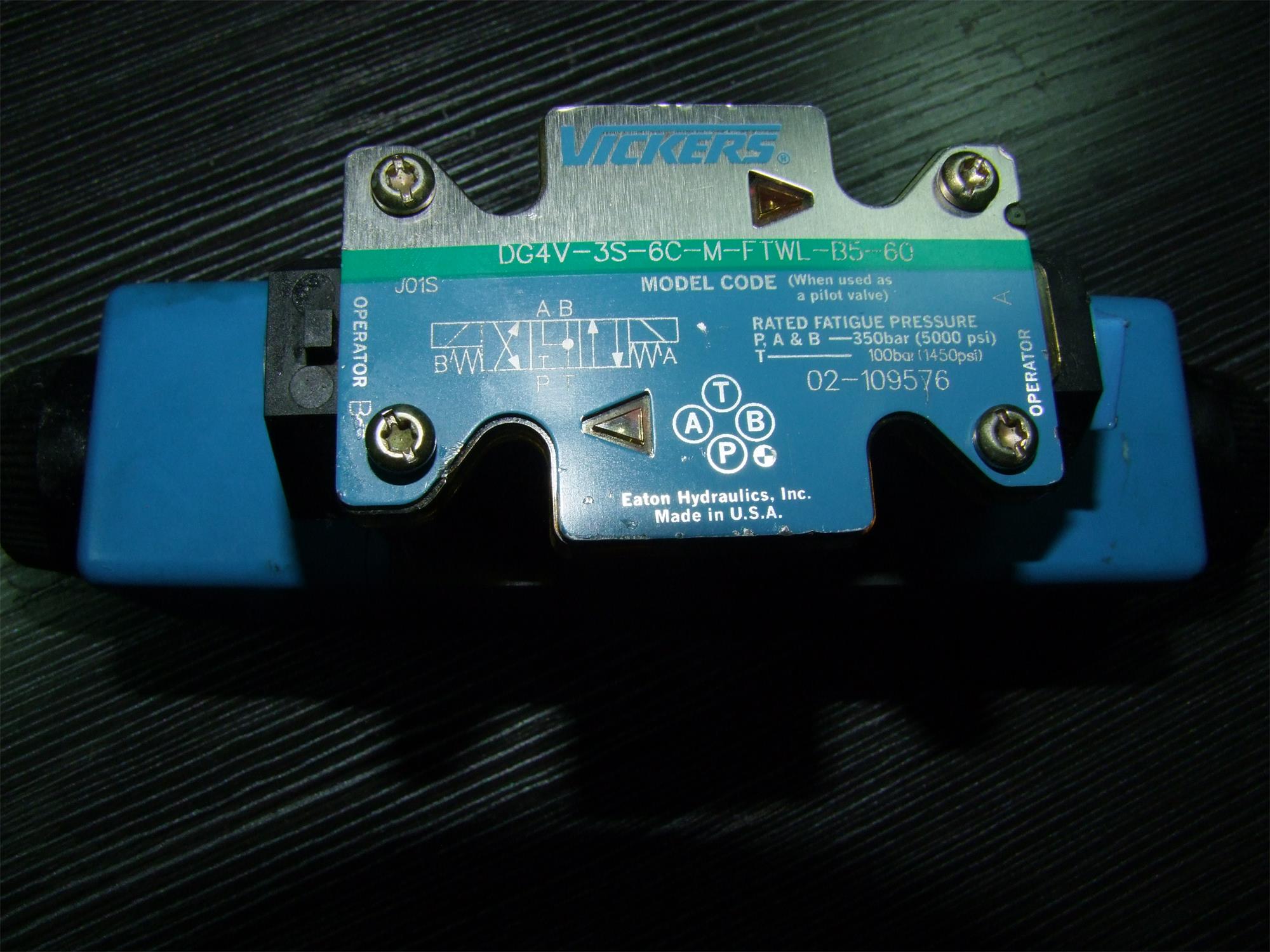 美国VICKERS电磁阀DG4V-3S-6C-M-FTWL-B5-60