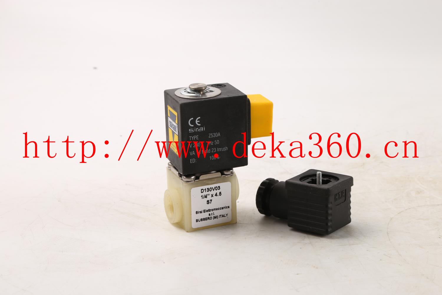 意大利SIRAI电磁阀D130V03 G1/4*4.5 Z530A 230VAC