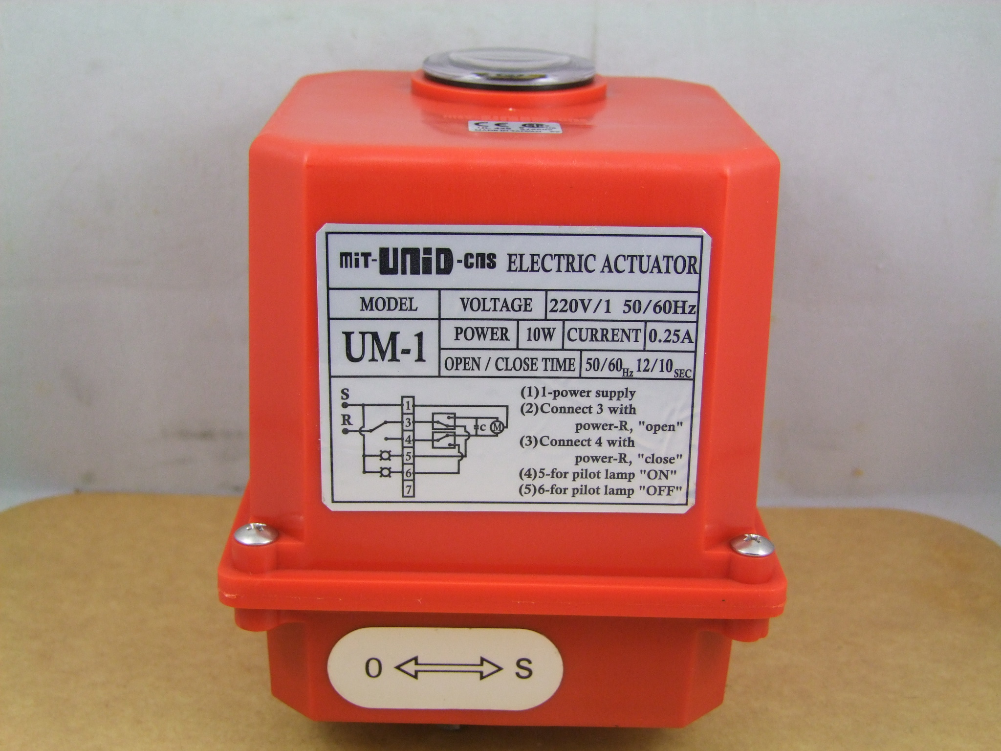 台湾UNI-D电动执行器UM-1  220V