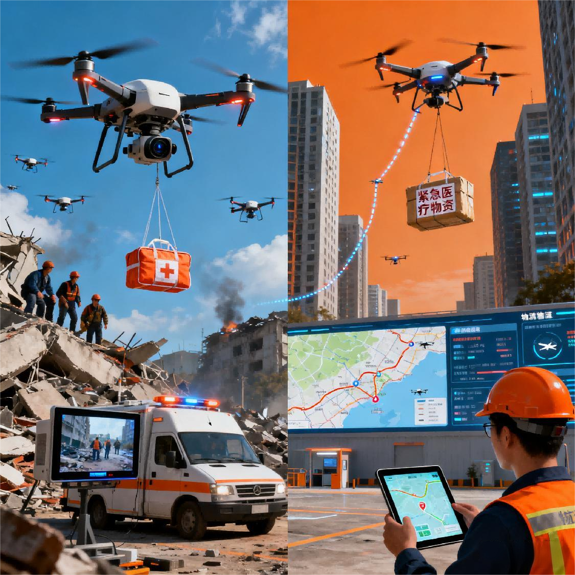无人机应急指挥与物流