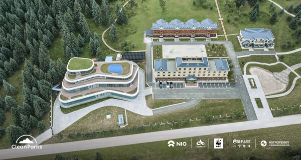 An aerial photo captures the world's first EV PV self-consumption system with V2G chargers at Qilian Mountain National Park. An aerial photo captures the world's first EV PV self-consumption system with V2G chargers at Qilian Mountain National Park.