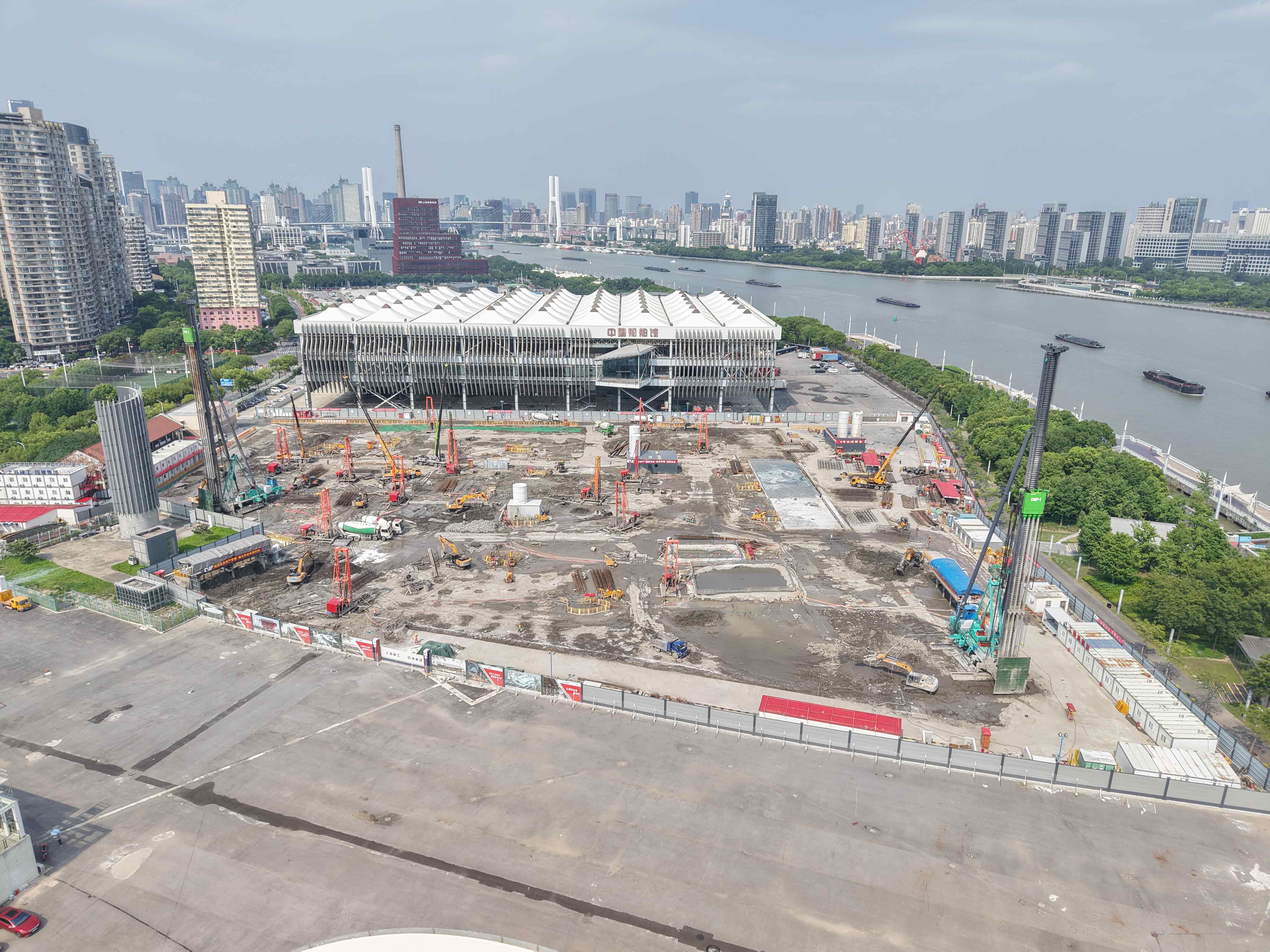 “世界会客厅”再建新地标！上工DMP工法搅拌桩设备“交作业了”！