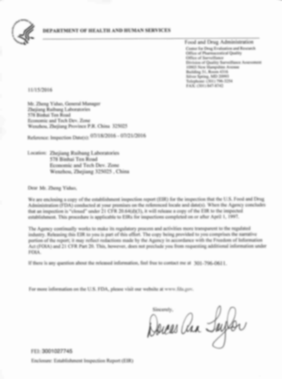 Food and Drug Administration (FDA)