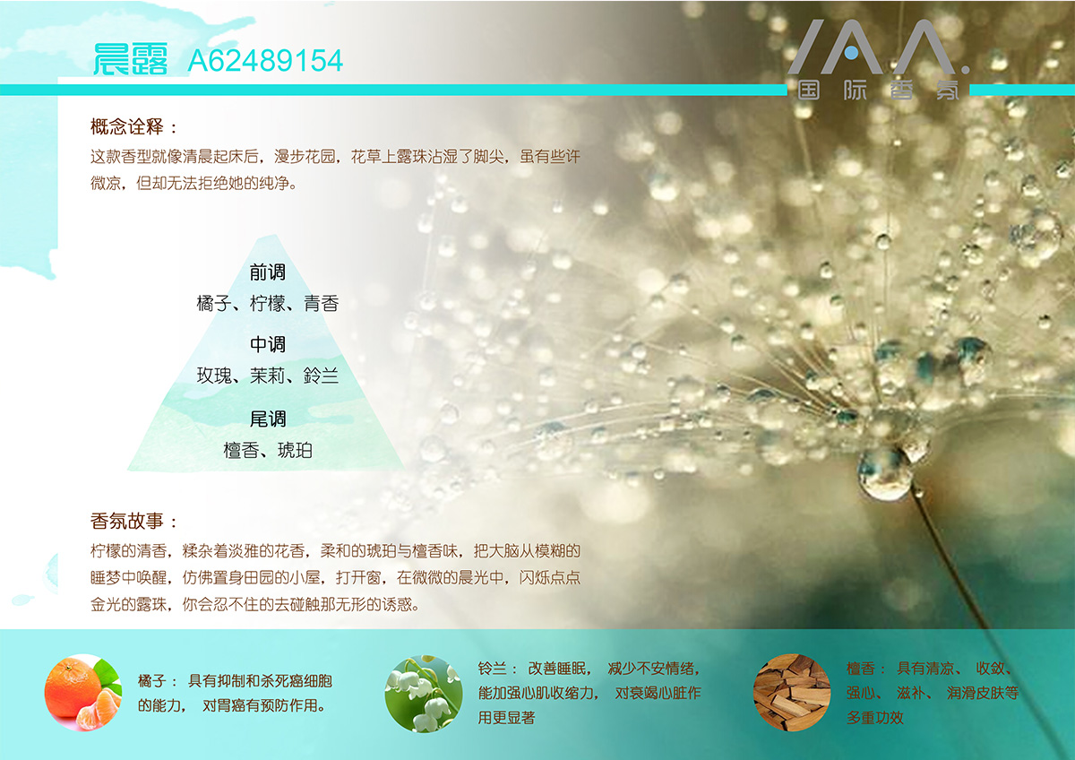 IAA国际香氛晨露香型精油