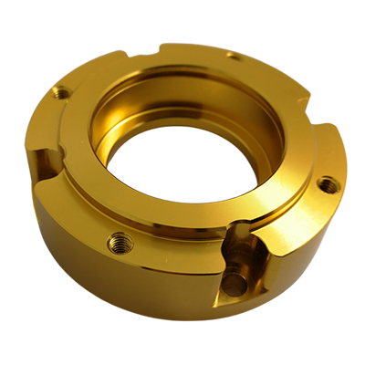 Motor component CNC machined parts aluminum gold anodize
