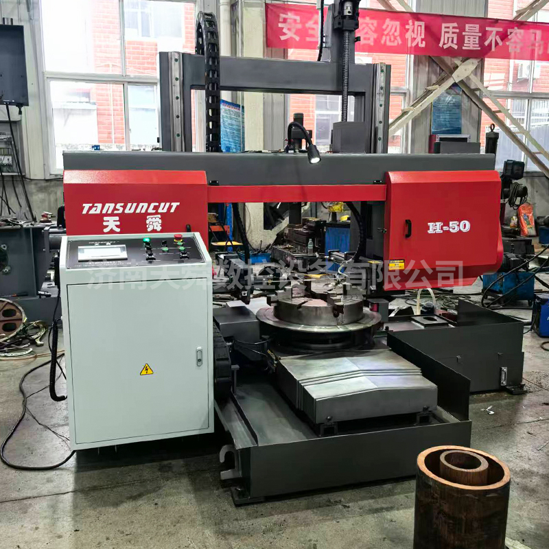 油缸缸底专用平卧两用带锯床