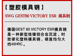 SWG GEST80 VICTORY ESR 模具钢