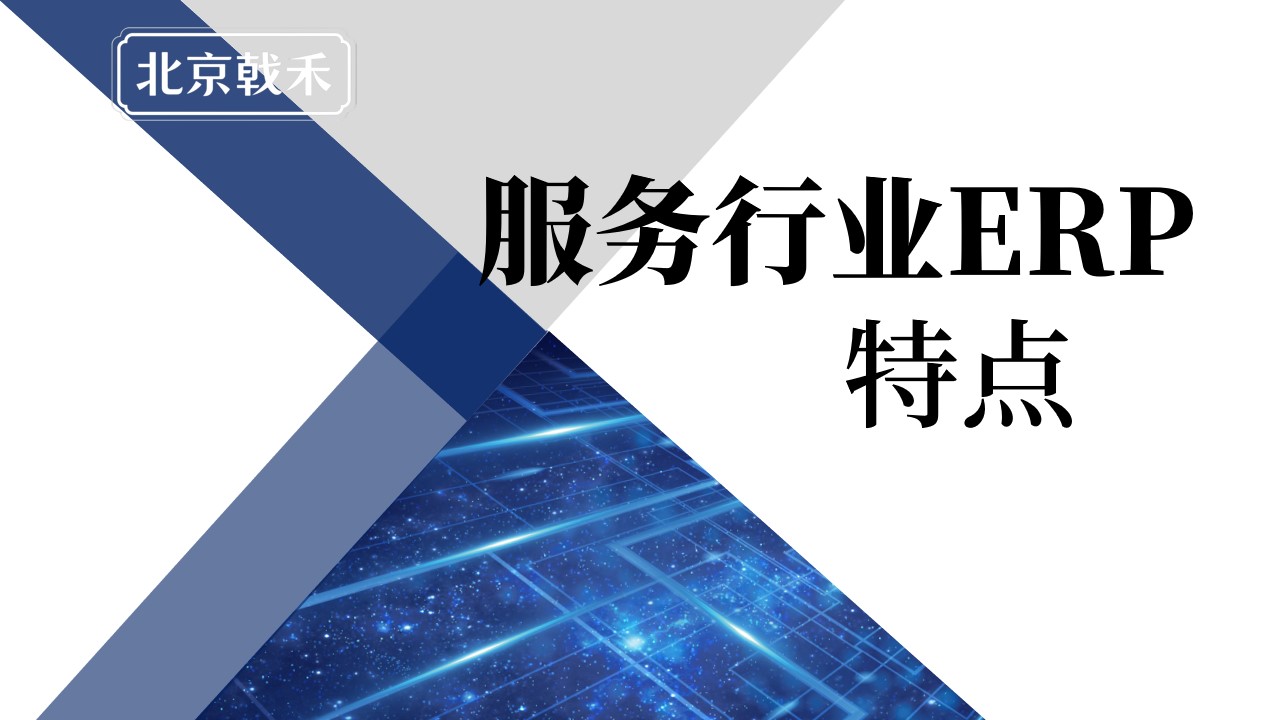 服务行业ERP特点