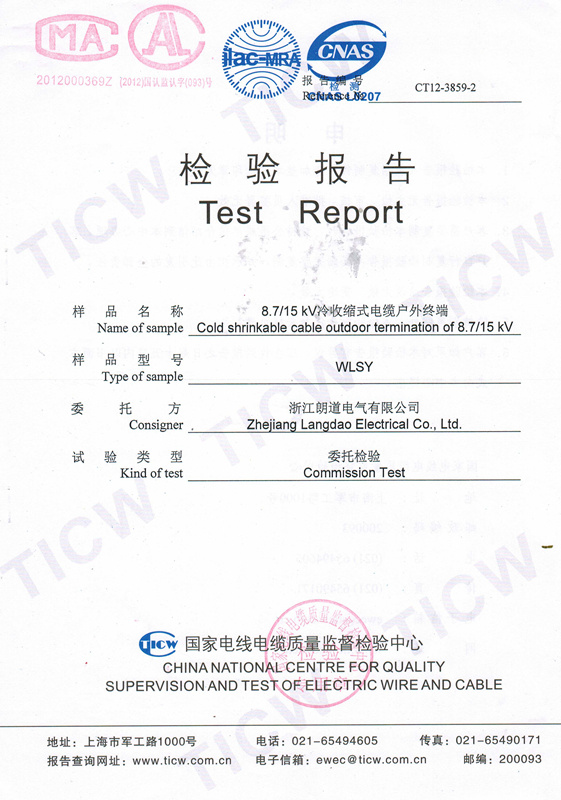 Test report