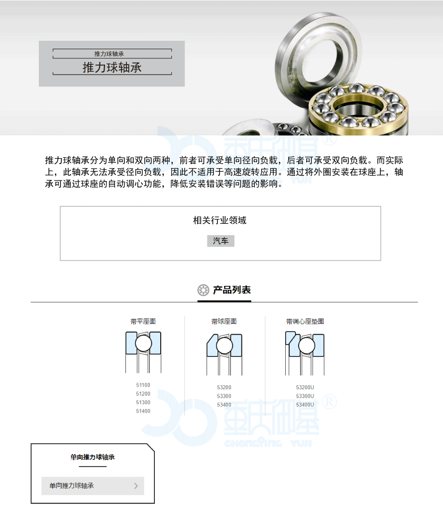 推力球轴承