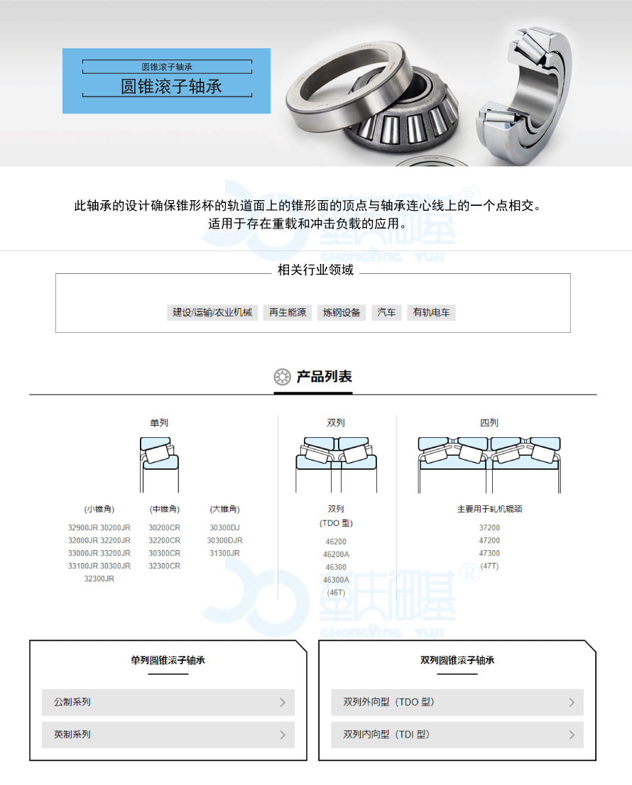 圆锥滚子轴承