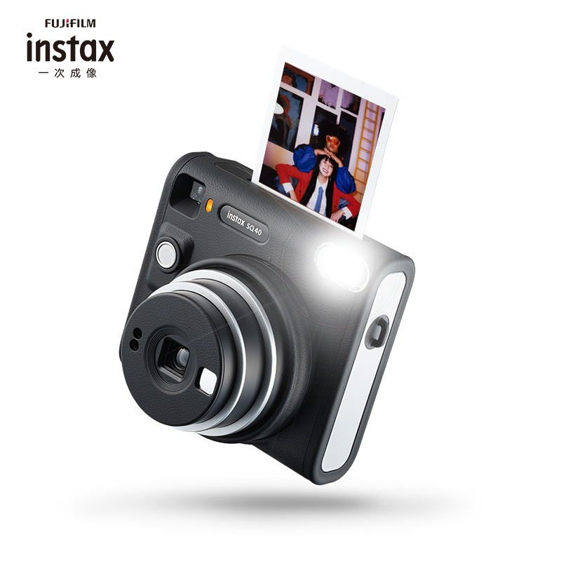 INSTAX/富士SQ40拍立得一次成像方形相机复古拍照标配含10张晚霞相纸