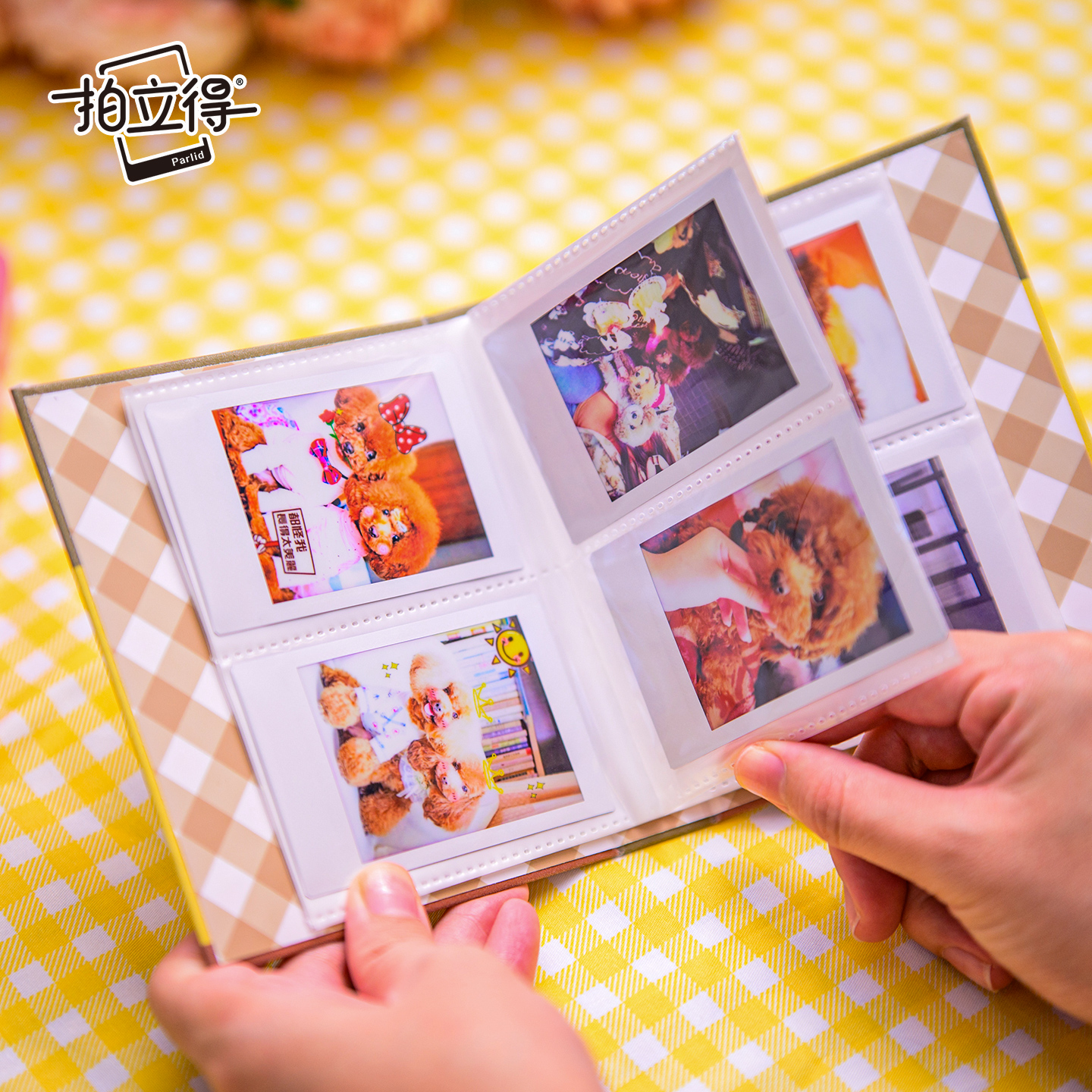 拍立得Parlid卡套相纸收纳套DIY相册情侣纪念册二联卡册mini相纸相册