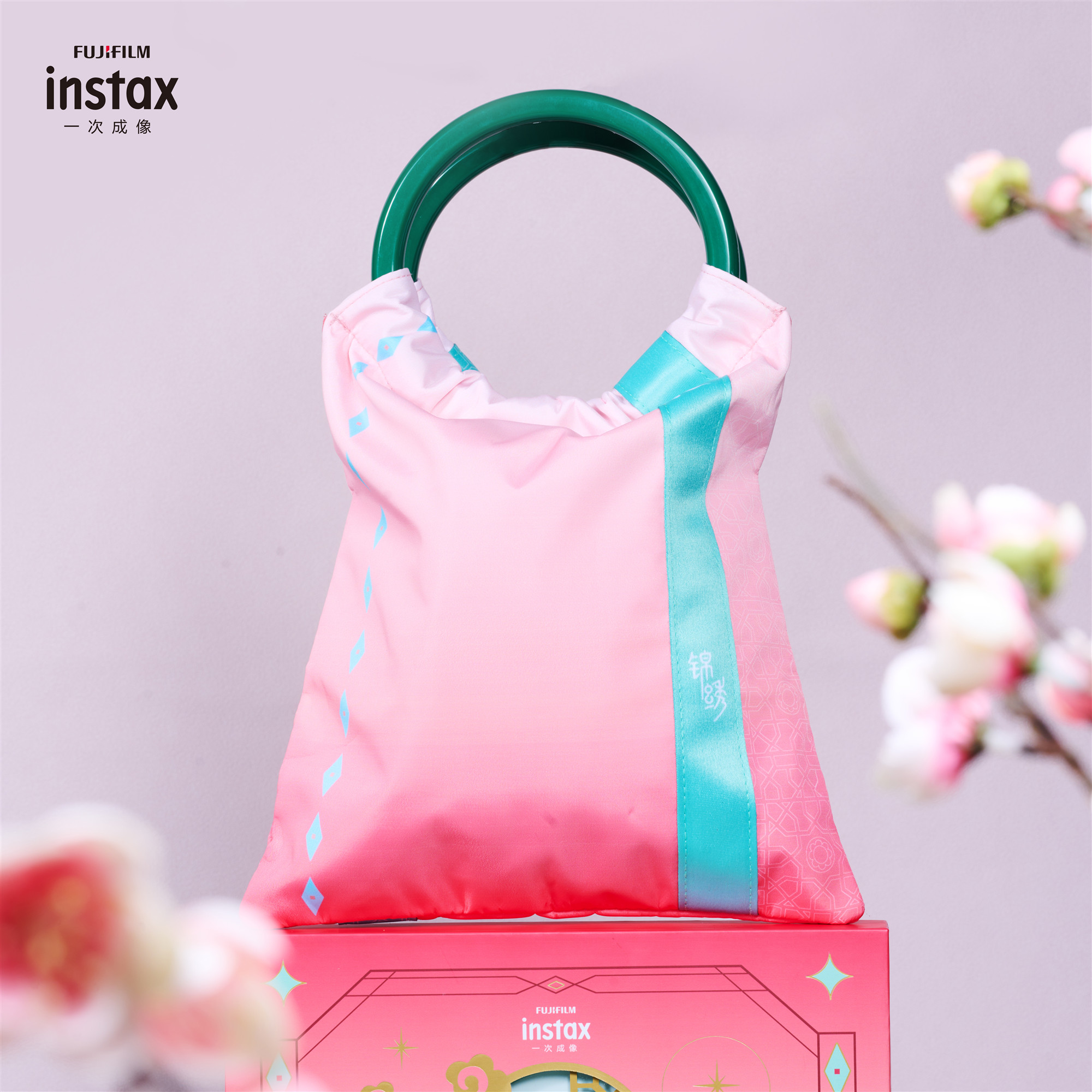 富士instax配件盒新年锦绣相纸套装