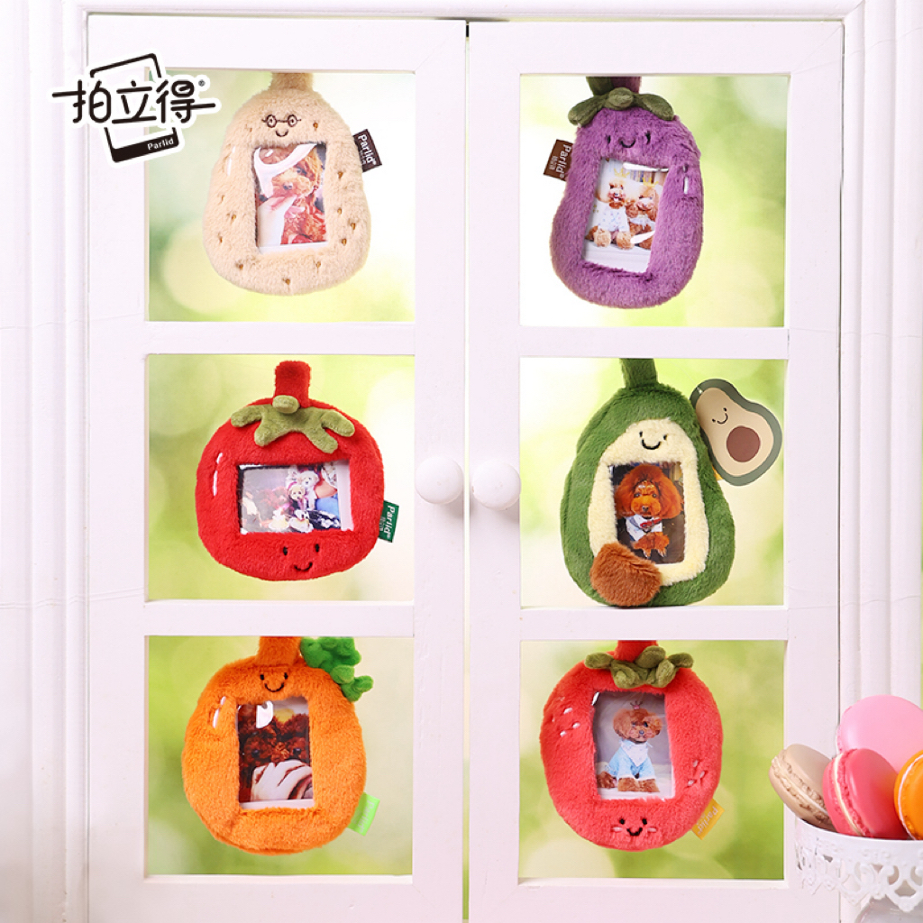 拍立得Parlid卡套卡通照片墙摆件可爱毛绒卡套相框创意