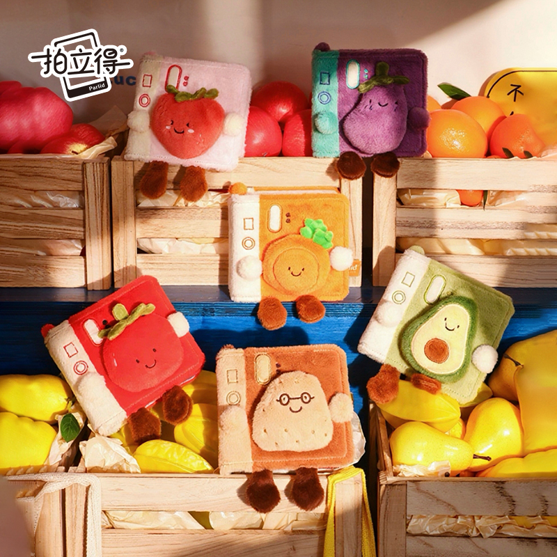 拍立得Parlid果蔬系列毛绒相册mini相纸sq相纸相册萌趣手账本生日礼物