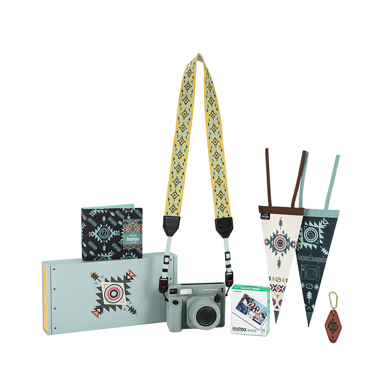 富士instax一次成像WIDE400旷野图腾宽幅相机