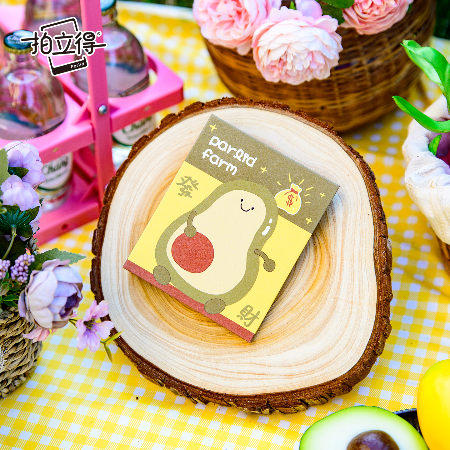 拍立得Parlid卡套相纸收纳套DIY相册情侣纪念册二联卡册mini相纸相册