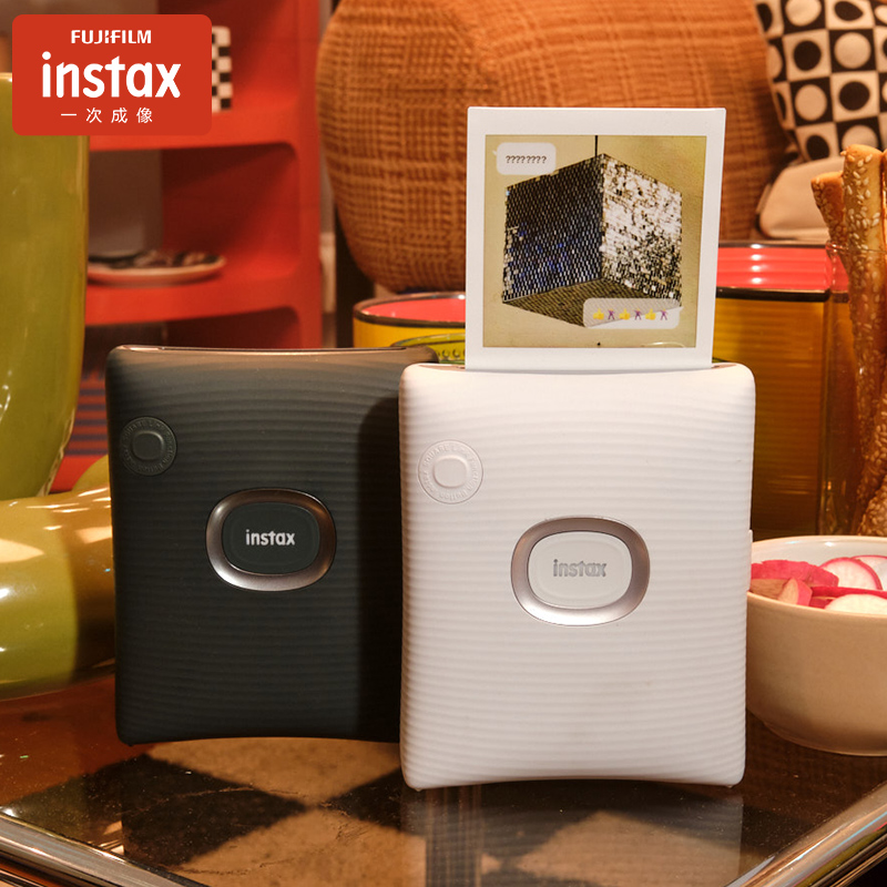 富士instax方形手机照片打印机 SQUARE Link 标配赠20张拍立得相纸