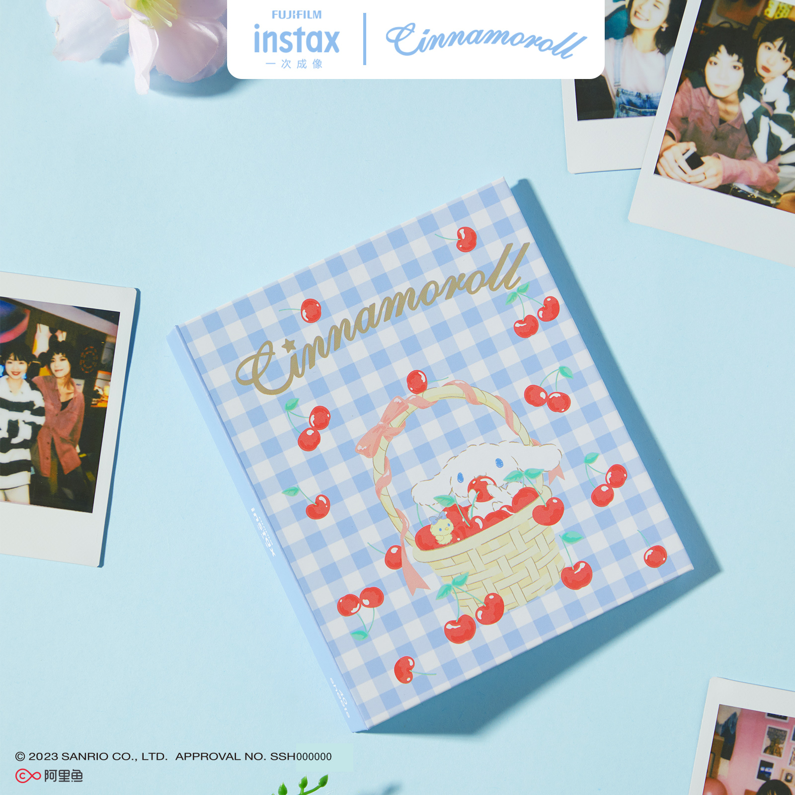 富士instax一次成像mini大耳狗盛满樱桃相册