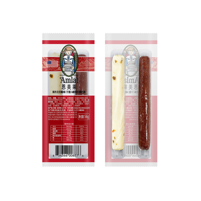 恩美莱辣杰克奶酪棒&酸辣发酵肉棒